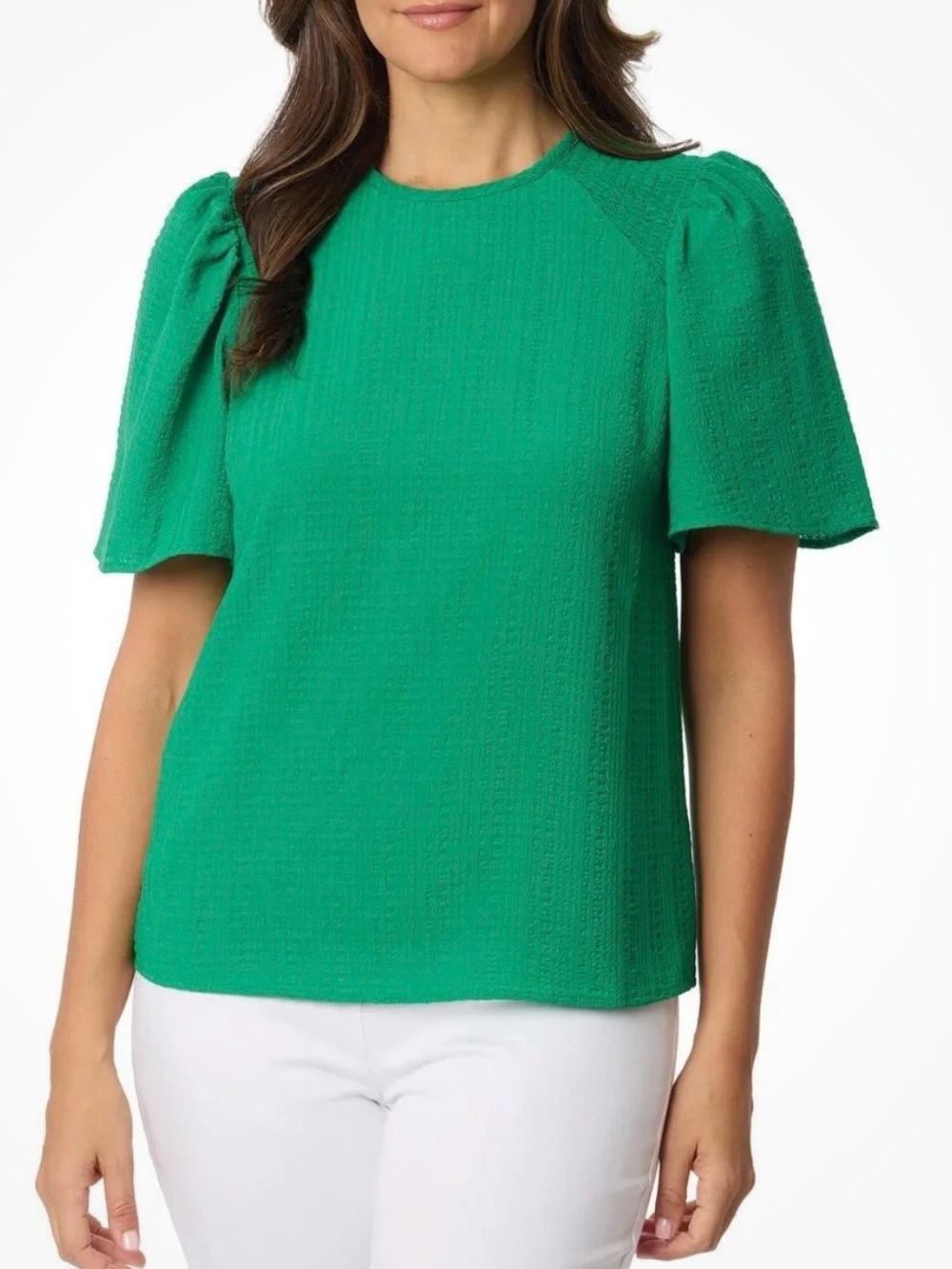 Draper James Women's Flutter Sleeve Blouse